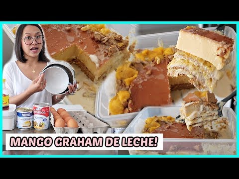 GAWA TAYO NG MANGO GRAHAM DE LECHE! ANG SHEREEPP!! ❤️ | rhazevlogs