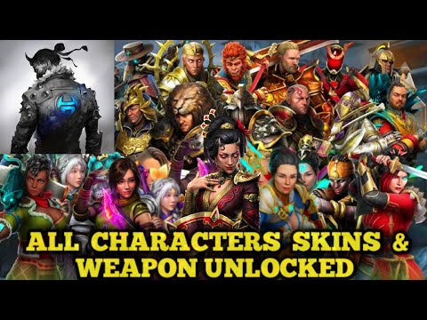 Shadow Fight 4: Arena All Characters, Skins & Weapons Unlocked!