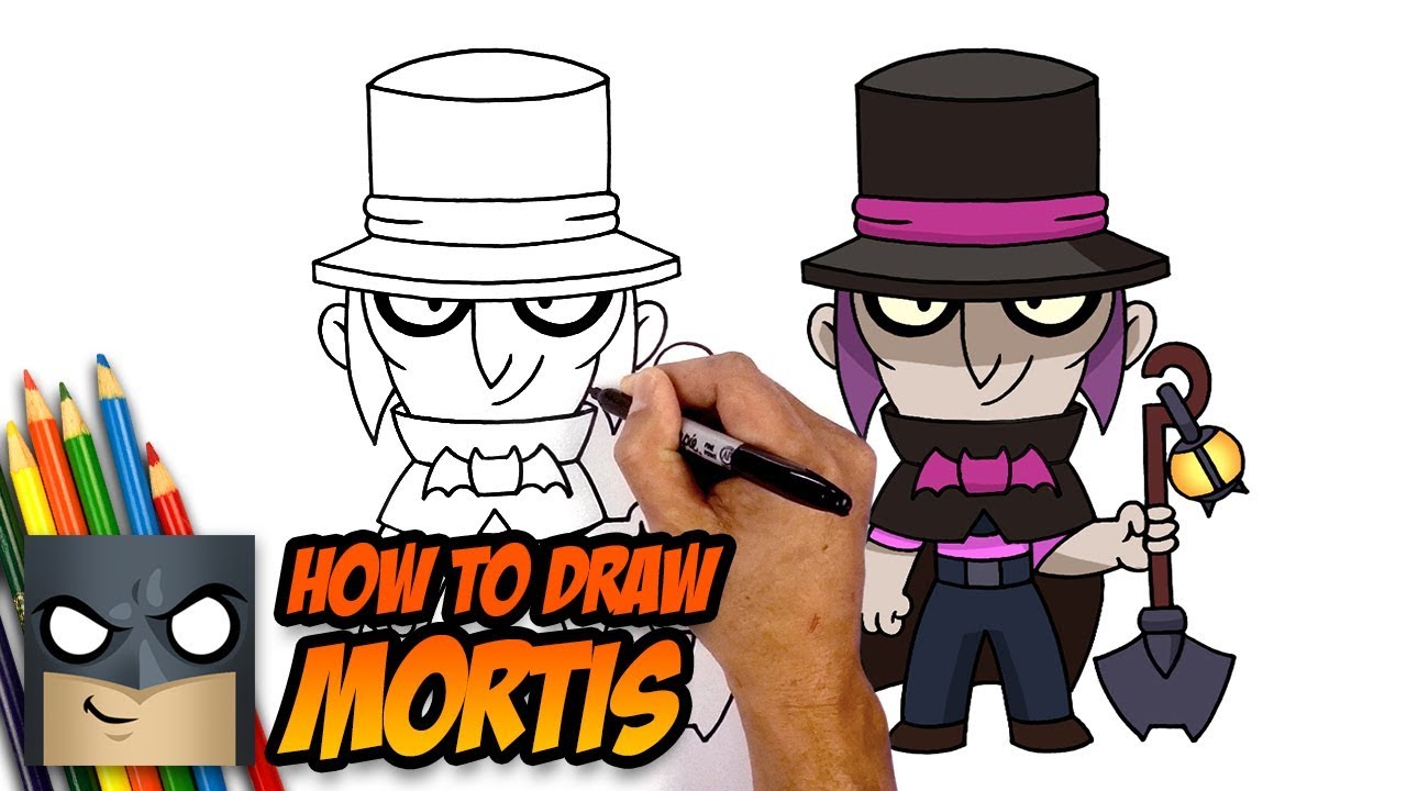 How to Draw Brawl Stars - Mortis - Step-by-Step