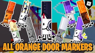 How to get ALL ORANGE DOOR MARKERS + BADGES in FIND THE MARKERS || Roblox