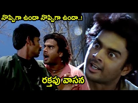 నొప్పిగా ఉందా నొప్పిగా ఉందా..! రక్తపు వాసన | Madhavan Telugu Movie Scenes | Telugu Cinema