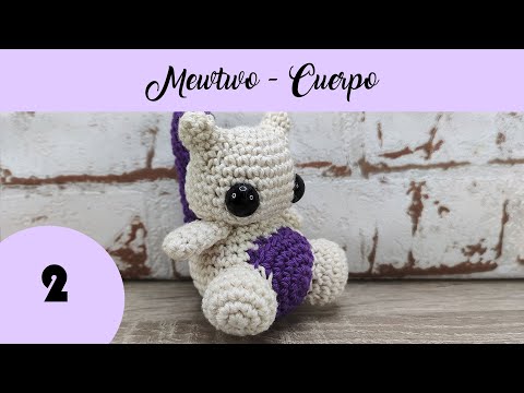 PATRÓN MEWTWO - CUERPO (ESP/ENG SUBS) #crochet #pokemon