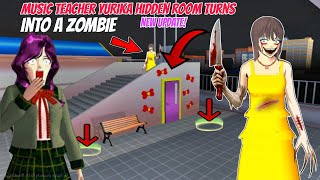 معلمه الموسيقى تتحول زومبي NEW Music Teacher YURIKA Room haunted & turn into zombie! | Sakura School