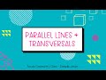 Exploring Angles Formed by Parallel Lines and Transversals
