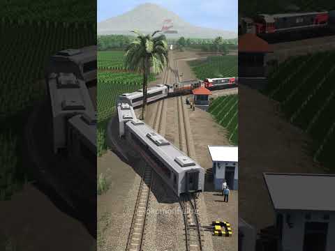 Kereta Api Cepat Melintasi Kecelakaan Persilangan 2 Kereta Api #train #automobile #indianrailways