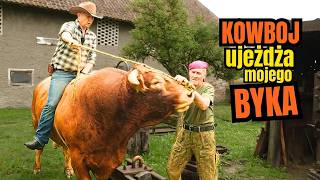 Pierwszy raz dałem się przejechać KOWBOJOWI na BYKU! Urządzamy RODEO jak w USA