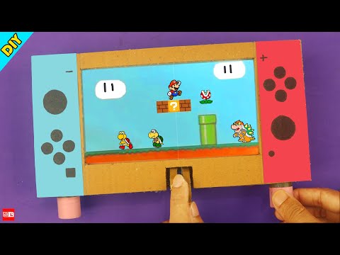 How to Make Super Mario Bros Game from Cardboard - No electronic components