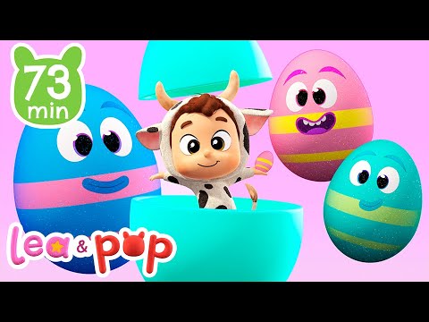 Ovos surpresa com animais selvagens de Pop 🥚 Vídeos educativos para crianças em português