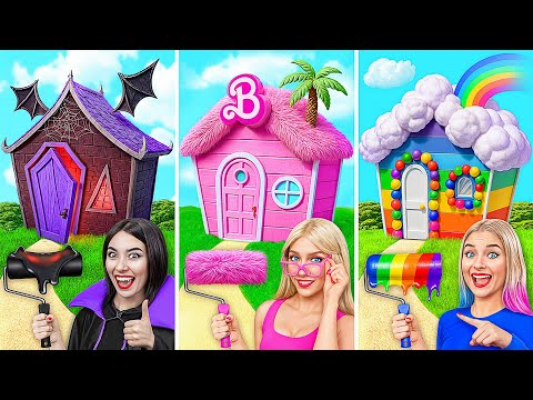 Una Casa De Color Desafío | Vampiro vs Barbie vs Unicornio por Multi DO Smile