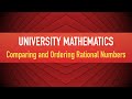 Comparing and Ordering Rational Numbers