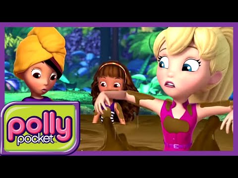 Polly Pocket full episodes | Stuck in the Mud ! 🌈Compilation | Kids Movies | Girls Movie