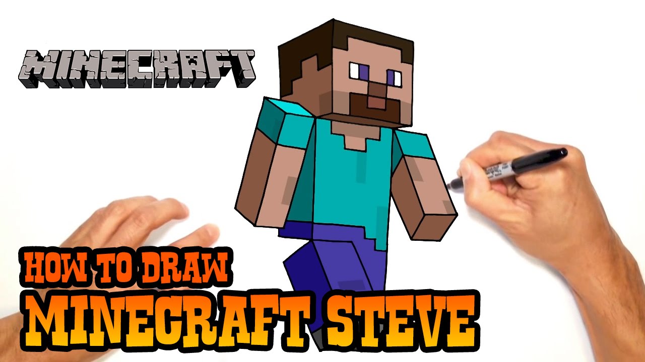 How to Draw Minecraft Steve - Video Lesson