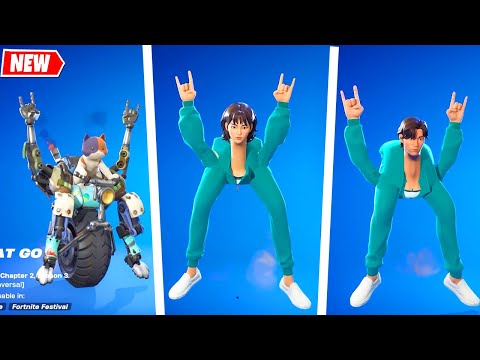 Fortnite SQUID GAME Ddakji & Glass Bridge doing Glitched Emotes & Funny Dances! 🦑🎮