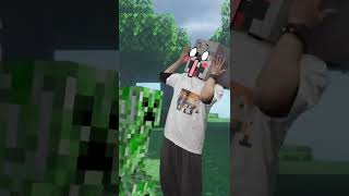 假如二哈说话成真会发生什么呢？苦力怕看上去非常生气 #我的世界 #minecraft #shorts