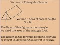 Calculating Volume of Prisms