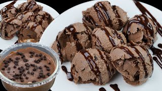 Healthy Chocolate Ice Cream Recipe | No Cream, No Sugar Ice Cream | Delicious Homemade Ice Cream