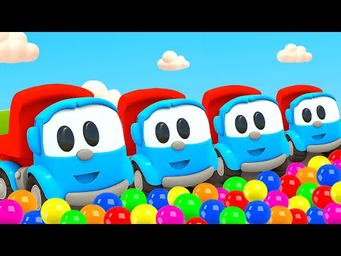 Top 10 do Léo, o caminhão! Desenho animado infantil. Compilado de desenhos animados em português