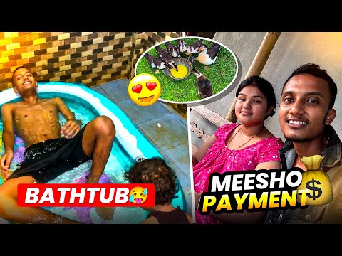 12:00am Ko Kids BathTub Mai Nahaya 🥵 || Kanchi Ka Meesho Payment Aya || Ducklings - Sonu Vlogs