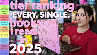 tier ranking EVERY. SINGLE. BOOK. I read in 2025 | yearly wrap up 🥳
