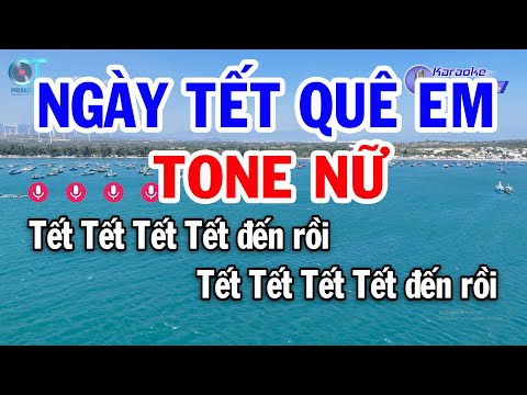 Karaoke Ngày Tết Quê Em Tone Nữ Bm || Nhạc Xuân Mới Nhất 2025