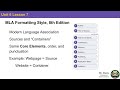 MLA Formatting and Citation Practices