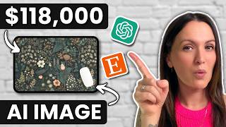 Did THIS AI Image Make $118,000??? 😱 SOLVED!!! Can You Use AI to Create an Six Figure Etsy Shop?