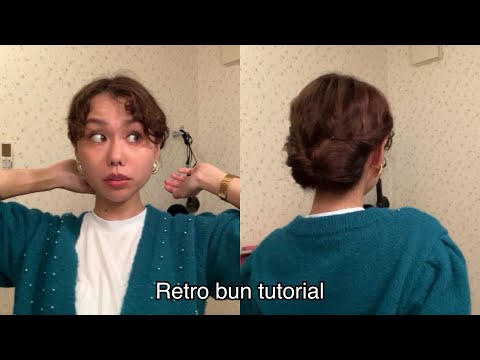 Retro bun tutorial - おめかしレトロヘアのやり方