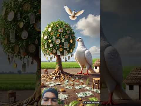 Hungry farmer eats up all the food in the house 😭 #ai #pigeon #farmer #tree