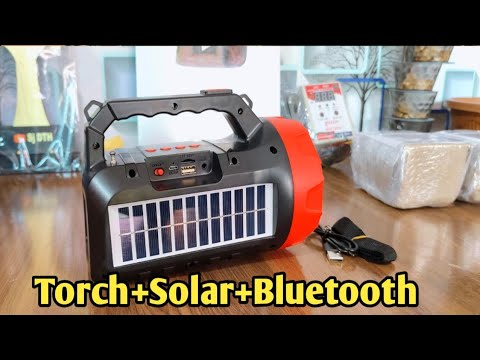 Target wireless speaker with solar torch एकी टॉर्च मे सोलार बॅटरी स्पीकर एक किलोमीटर तक जायेगी रोशनी