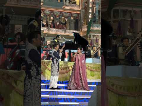 Sharing the stage with @sonunigam and @ARRahman at the Ambani wedding celebrations