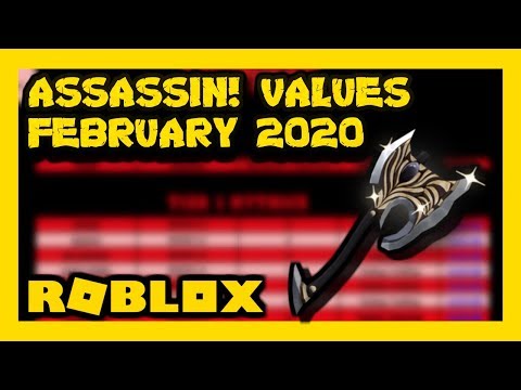 assassin roblox value list official