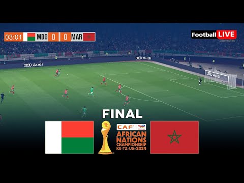MADAGASCAR vs MOROCCO - AFRICAN NATIONS CHAMPIONSHIP FINAL | Full Match Simulation PES