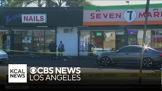Two South Los Angeles shootings occur near each other Tuesday