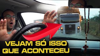 CAMINHÃO INVADE PISTA E O SURPREENDENTE ACONTECE... VEJA É DE ARREPIAR!