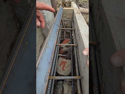 Asi se hace un muro con cadena  para puerta corrediza. #construcción