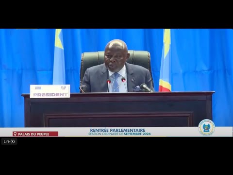 🔴 DISCOURS D' OUVERTURE DE VITAL KAMERHE PRESIDENT DE L' ASSEMBLÉE NATIONALE RENTRÉE PARLEMENTAIRE