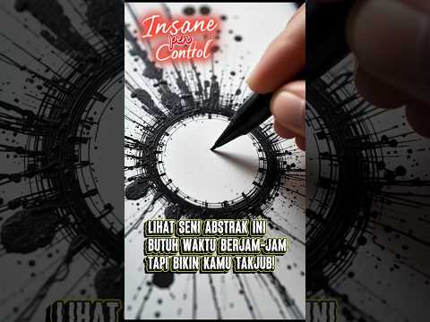 Proses Seni Abstrak yang Bikin Kamu Gak Bisa Berhenti Lihat! #drawing #shorts #abstractart