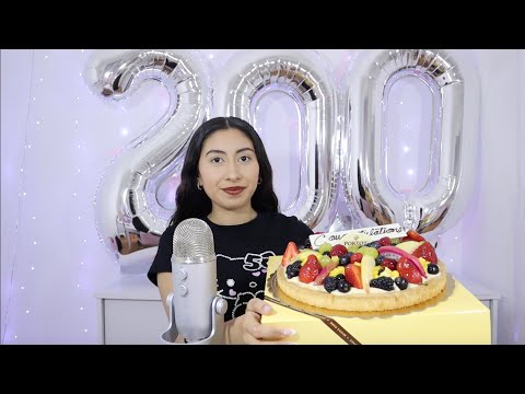 ASMR~Eating A Porto’s Fruit Tart Cake!! 200k Subs Celebration!! 🥳🍓