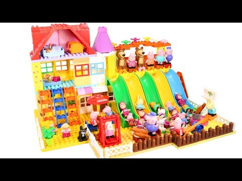Peppa Pig Lego House Construction With Water Slide #3