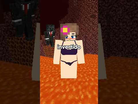 Se o Minecraft fosse invertido...