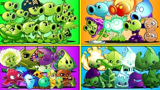 Random 15 Team PEA & MINT & Other Plants - Who Will Win? - PvZ 2 Team Plant Battlez