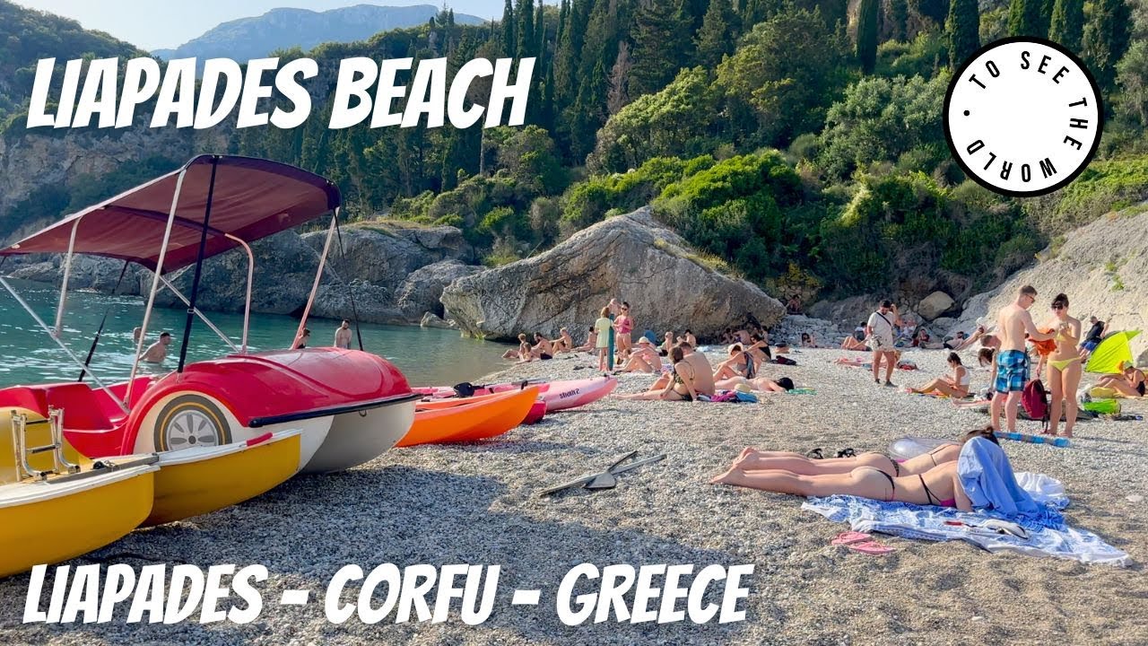 🇬🇷🇬🇷Take A Relaxing Asmr Beach Walk In Liapades, Greece In 4k Hd 60 Fps 🇬🇷🇬🇷