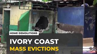 YouTube video thumbnail: Ivory Coast Demolitions: Hundreds of People Have Lost Their Homes