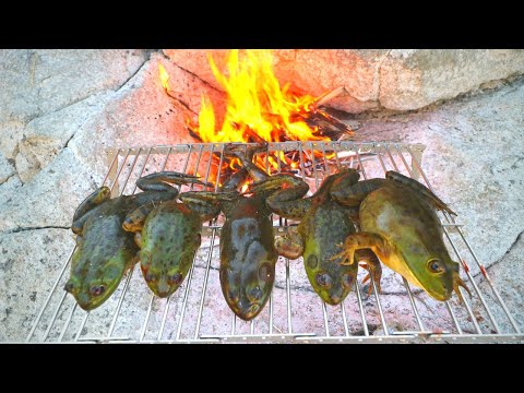 Roasting Frogs Over a Fire - Tasty or Gross?