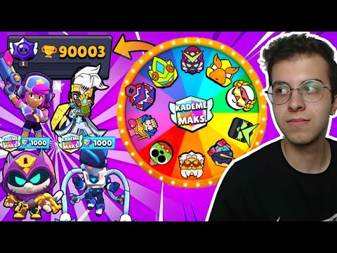 ÇARKTAN ÇIKAN KARAKTERLE 90.000 KUPA OLDUM !! BRAWL STARS