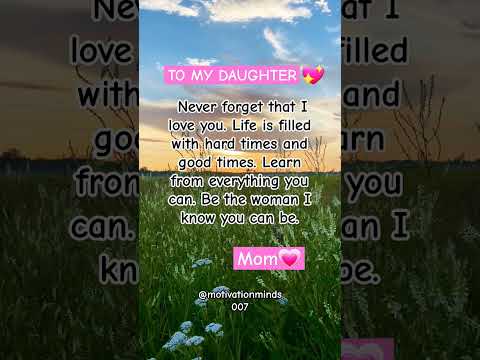 To my loving daughter ❤️ #shorts #momlife #daughter #love #inspiration #fyp #motivation #fyp #viral