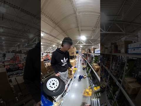 Climbing the Rack at Lowes