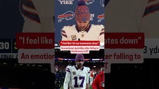 Josh Allen crying after loss to broncos