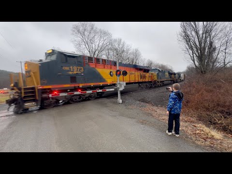 TRAIN TRACKERS - TRACKING TRAINS -  CSX   HERITAGE  / CHESSIE