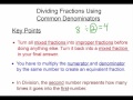 Dividing Fractions with Common Denominators
